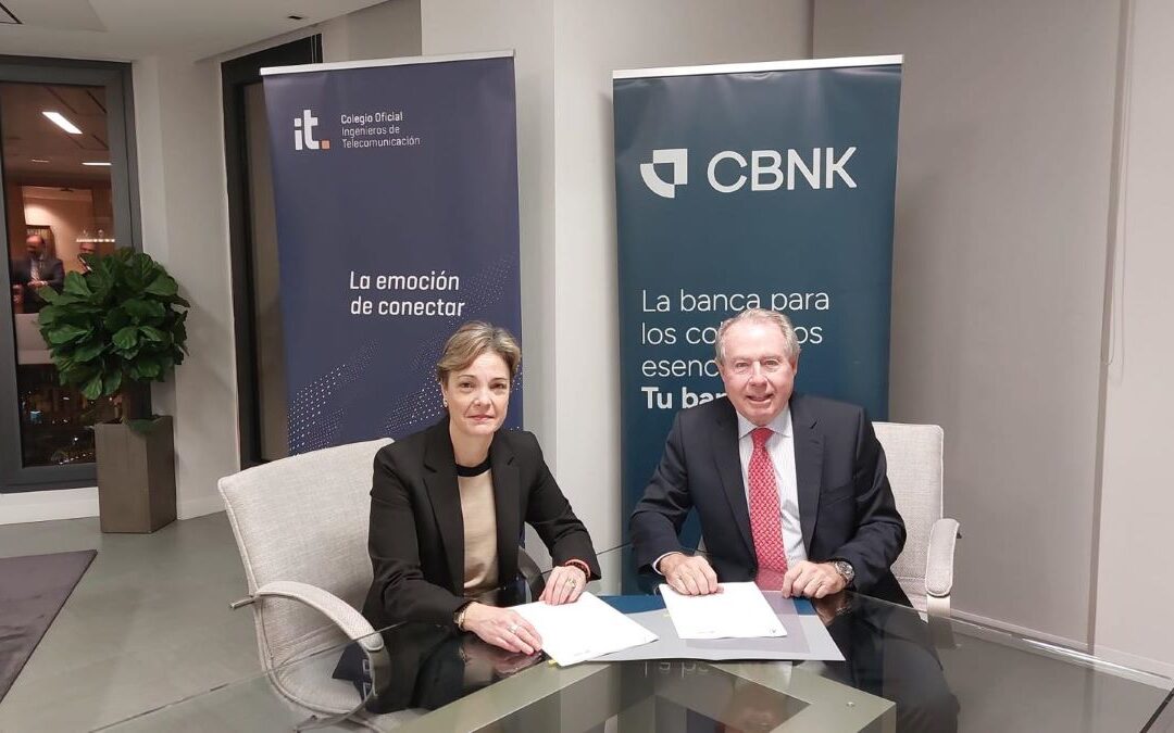 CBNK banco firma un convenio con el COIT y la AEIT para ofrecer soluciones financieras y ventajas exclusivas a sus colegiados y asociados