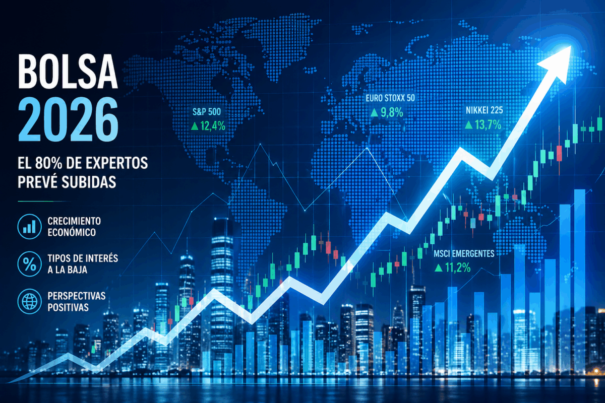 ¿Subirá la bolsa en 2026? El consenso de expertos apunta a un mercado alcista