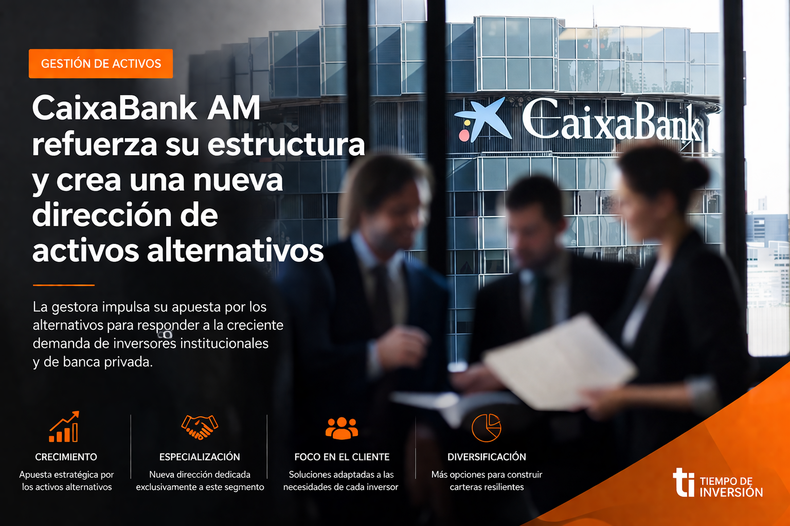 CaixaBank AM reorganiza su estructura y potencia alternativos