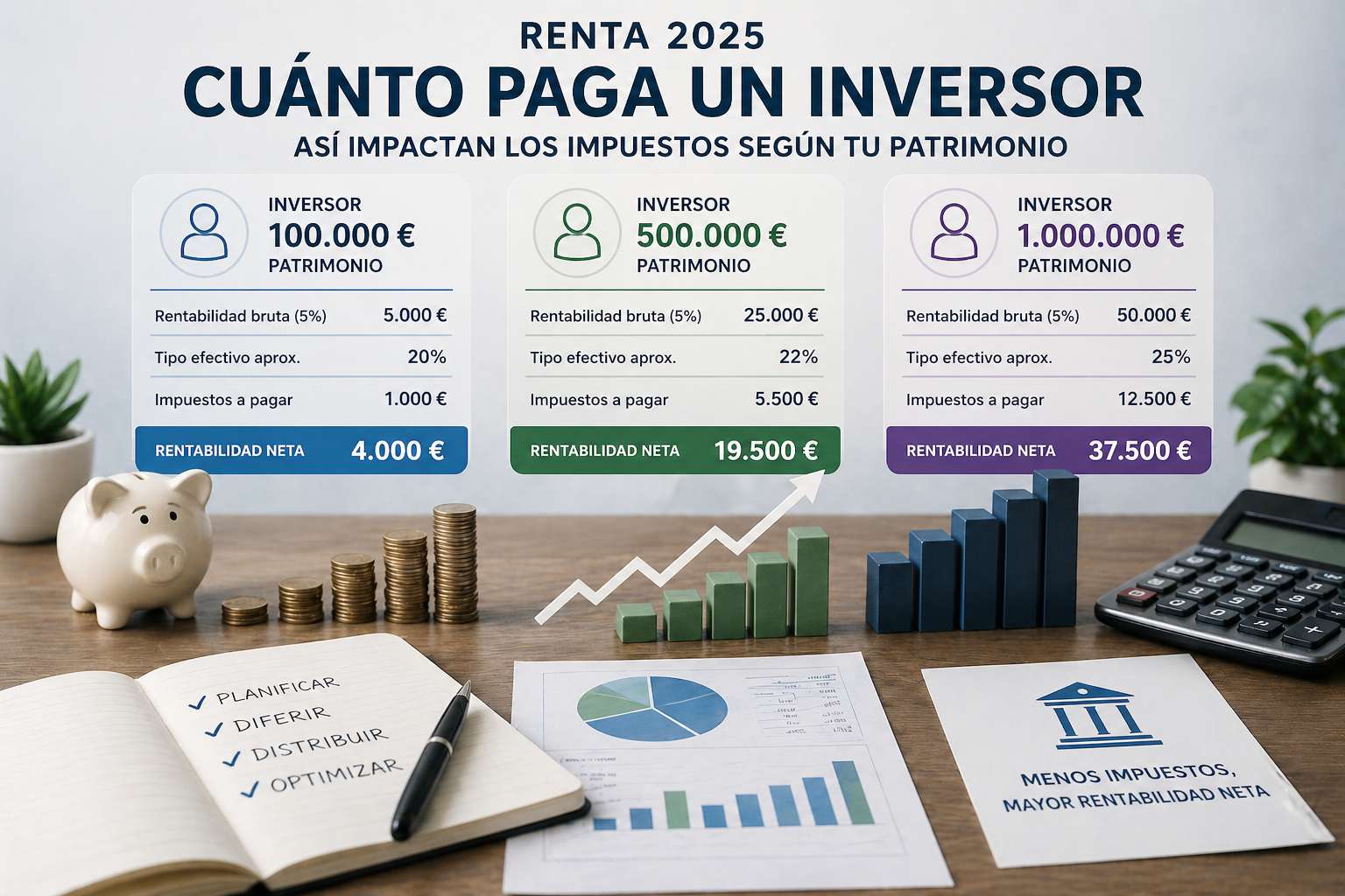ilustracion_inversor_renta_2025_comprimida Especial Renta 2025: así impactan los impuestos según tu patrimonio