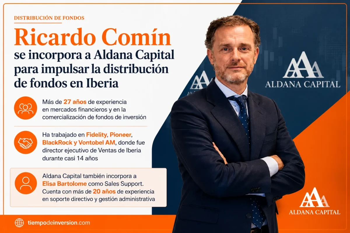 Ricardo Comín se incorpora a Aldana Capital para impulsar la distribución de fondos en Iberia