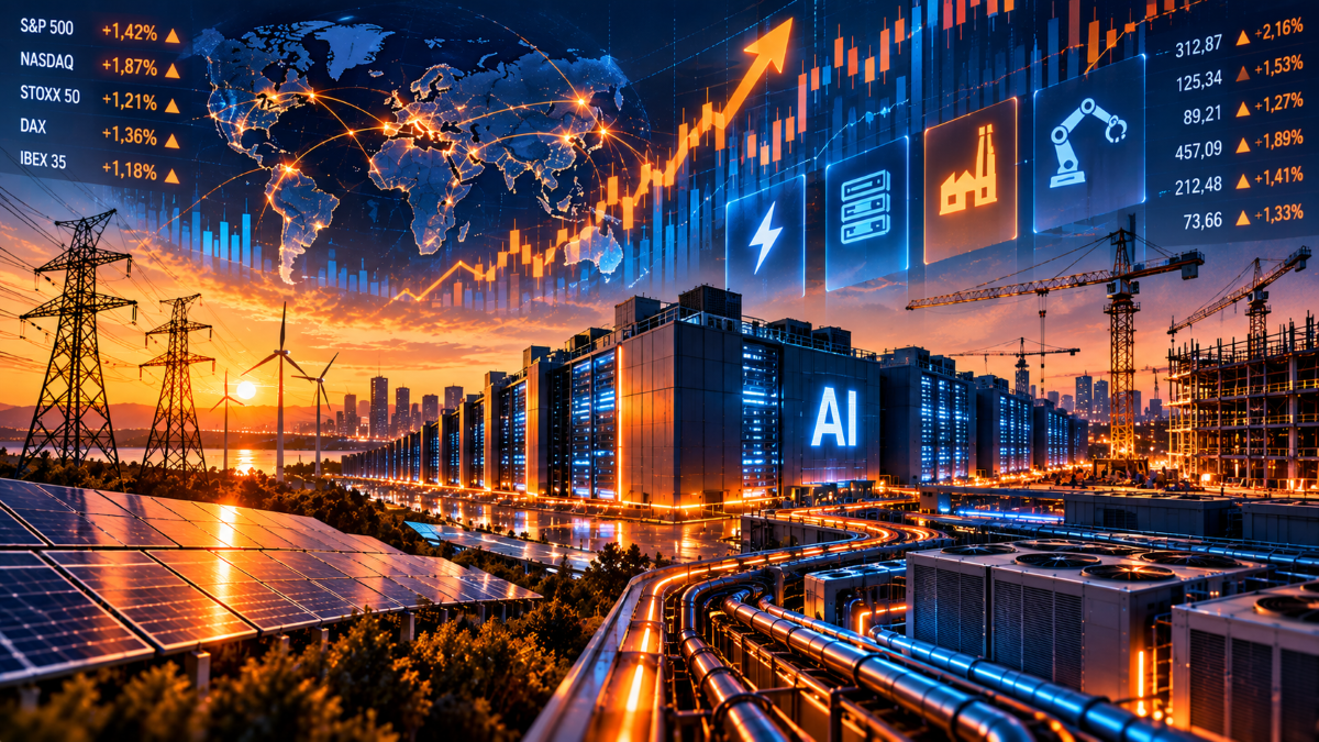 Los otros ganadores de la IA: Energía, centros de datos y automatización